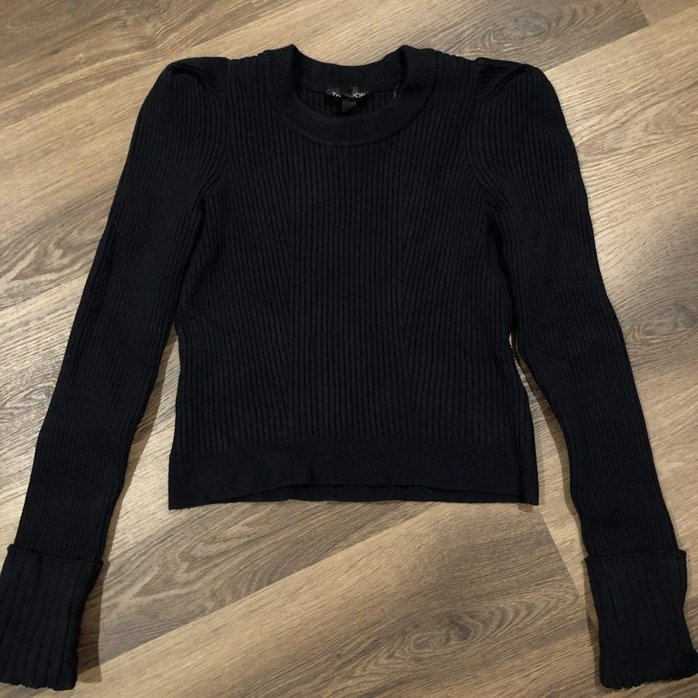 chanel style shoulder details sweater